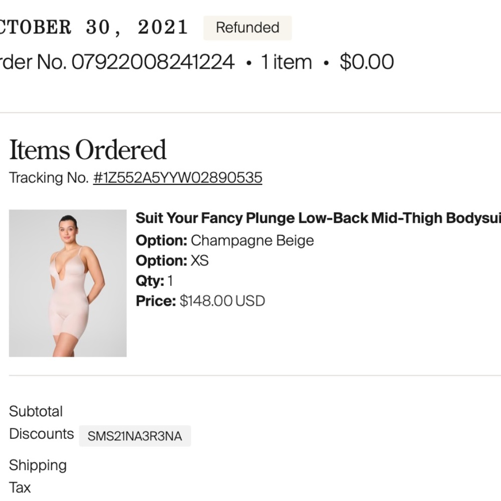 Spanx Suit Your Fancy Plunge Low-Back Mid-Thigh Bodysuit Suit Your Fancy Plunge